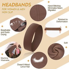 Womens Stretchy Headbands Non Slip Workout Yoga Hairbands Hair Accessories