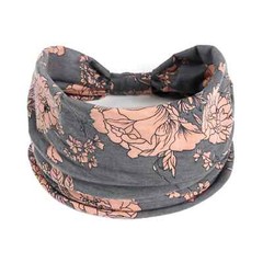 Bohemian Headbands for Women Cashew Flower Head Band Yoga Sports Hairband wide