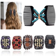 Yeshan Magic Hair Combs for Women Wood 2.7 * 4 Inch, No11(Mixed 6 colors)
