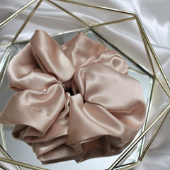 Flax Silk Scrunchie Xl