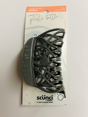 New Scunci Claw Hair Clip Gray Eco-Friendly “I Was a Plastic Bottle” Grey