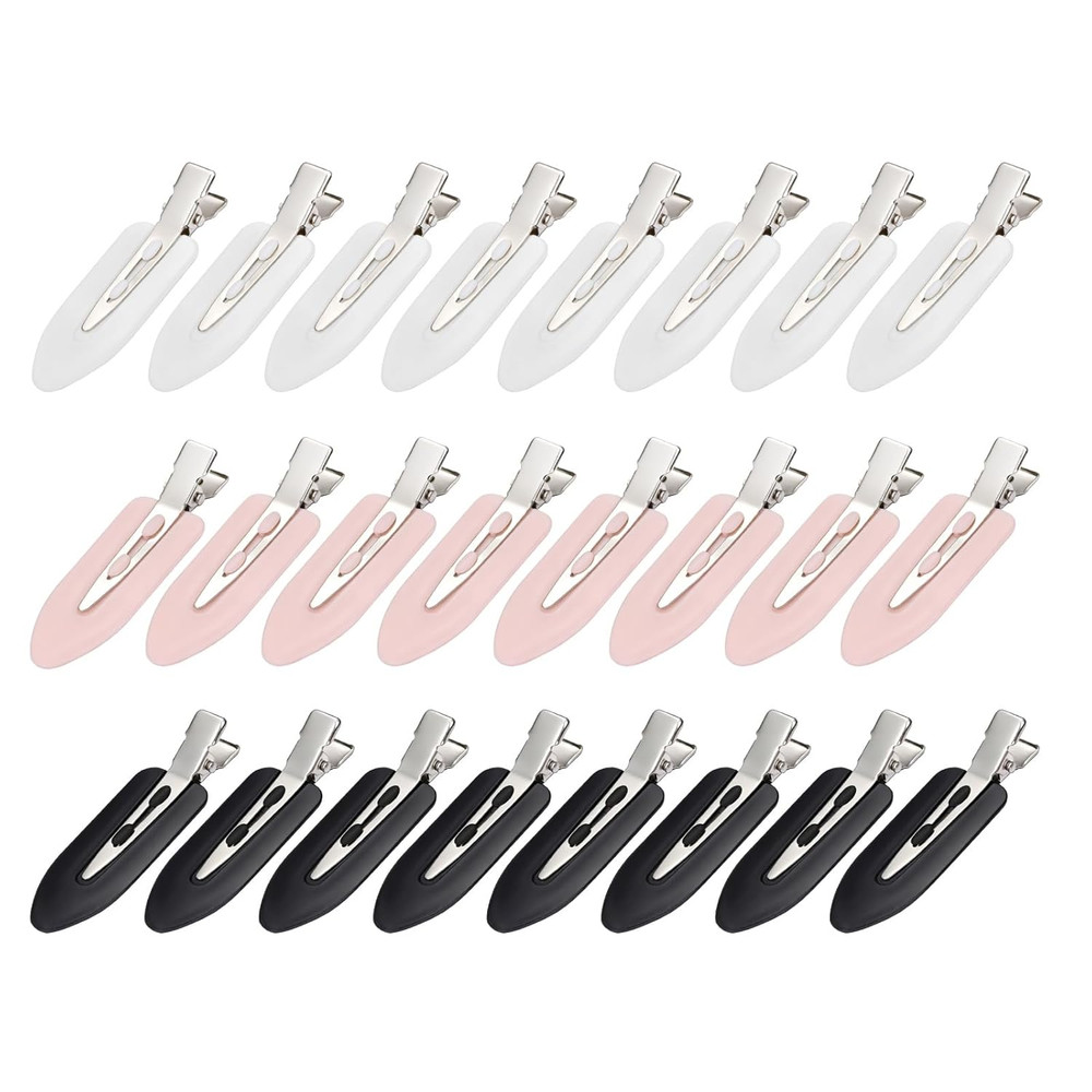 24 Pcs Creaseless Hair Clips, No Bend No Crease Flat Hair Clips for Women – Hair