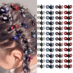 48 Pcs Hair Clips Flower Butterfly Shape 1 Count (Pack of 48), Multicolor