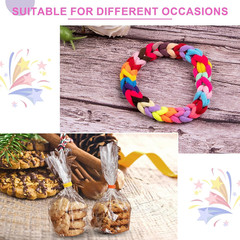 350 PCS Multicolor Cotton Hair Ties – Small Baby Hair Elastics for Kids and Girl