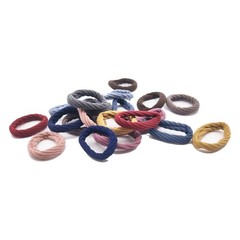 20 Pcs Multiple Colors Spiricle Pattern Hair Ties Seamless High Elastic