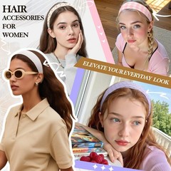 8 Pcs Fashion Headband Women Soft Fabric Valentine Birthday Gift