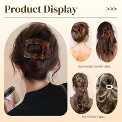 4PCS French Flat Hair Clips – Versatile Duckbill Clamps for All Hair Types