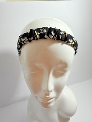 4 Pack Elastic Floral & Black Elastic Headbands for Women – 4 pack