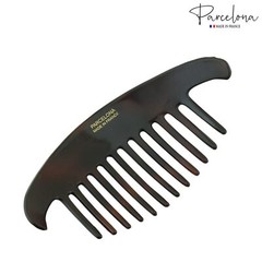 Parcelona French Alice Large Celluloid 12 Teeth Side Hair Combs for Women 2 Pcs