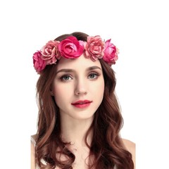 Adjustable Women’s Leave Flower Headband Crown Garland Wreath Wedding Festival
