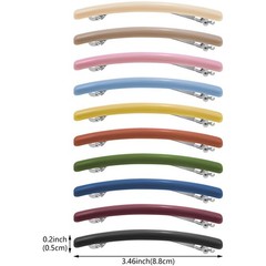 10 Pcs French 1 Count (Pack of 10), Pink, Blue, Green, Yellow, Red, Black