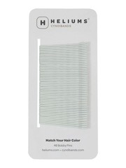 Heliums Bobby Pins – White – 2 Inch Wavy Hair Pins, Color Matched for Grey an…