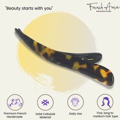 French Amie Large Brill Beak Handmade Salon Hinge Hair Side Slider