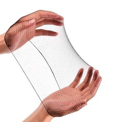 Invisible Hair Nets Women & Men Pack of 100 Elastic 24″ Mesh Hair Net Buns Long