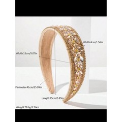 Embellished gold Crystal Headband