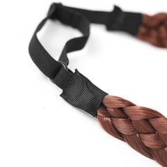 Natural Hair Band Plaited Headband Braided & Elastic Band Hair Extensions