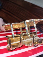 Piper K Gold Tone Metal Hair Clip Bear “BE MINE” Red NOC Must Have Valentines