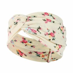 3pcs Womens Flower Printed Boho Twisted Wide Headband Turban Headwrap Hair Band