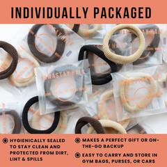 Soft Elastic Hair Ties | No Damage Hair Ties for Thick Hair | Seamless, Non-Slip