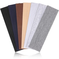 Headbands for Women, Stretchy Non Slip Soft Cotton Cloth Hair Bands for Sport…
