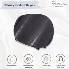Parcelona French Onde Small 2 3/4″ Celluloid Side Slide in Hair Claw for Women