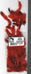 Hareline Dyed Teal Flank Feathers Sealed Packs 1/8 Oz. Select from 5 Colors