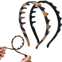 2Pcs Silicone Comb Headbands for Women Non Slip, No Headache Headband