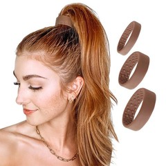 3-Pc Set – Small, Medium & Large Bendable Hair Ties | No Damage Volumizing Po…