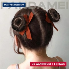 FANDAMEI Hair Bun Maker for Kids, 4PCS Donut Bun Maker Small with 4PCS Extra Sma
