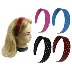 4 pcs Hairband Stars Plastic Headband for Women 1.4″ Wide Assorted Color