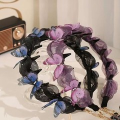 Beautiful and elegant butterfly tassel headband hair accessory