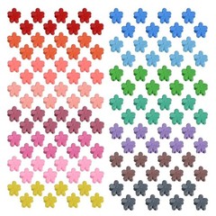 50Pcs Mini Flower Hair Clip Flower Clips,Colorful Mini Hair Claw,for Women, Girl