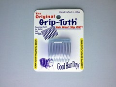8 Combs x Good Hair Days Clear Grip Tuth Sidecombs Tucks Made in USA, 4 Sets