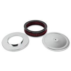 IMOOA Universal 9 x 2 Round Muscle Top Air Cleaner Red Washable Filter Chevy For
