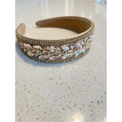 Embellished gold Crystal Headband
