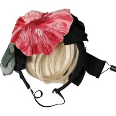 DOLCE & GABBANA Diadem Black Viscose White Hair Parrucchiera Headband 1500usd