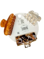 Time and Tru Women’s Metal and Plastic Hair Claw Clip Set, 3-Piece NEW;LOVE GIFT