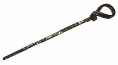 French Amie Loop Handmade Onyx Cellulose Acetate Chignon Bun Hair Pin Stick
