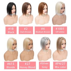 2.75″x4.3″Needlling Silk Effect 100% Human Hair Topper for Women Clip in 8″~14″