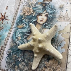 Beach Festival Cruise Star fish Starfish Hair Clip Barrette Nautical Pool Party