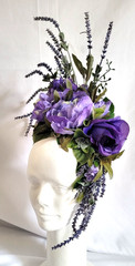 Headdress Women Adult Holiday Spring Party Wedding Rose Purple Green USA