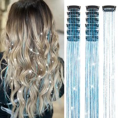 Heat Resistant Glitter Tinsel In Extensions Sparkle Accessories for Women Girls