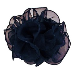 Chiffon Ruffled Jaw Clip Claw Hair Bow 30 Colors