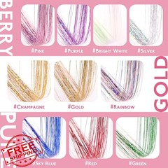 Wennalife Red 24 Inch 12 Clips Hair Tinsel Kit