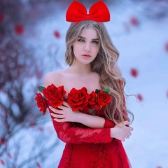 Red Bow Headband Red Bowknot Headband for Women Gril Christmas Halloween Cosplay