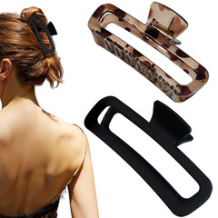 Hair Claw Clips 5 Inch Unbreakable Square Rectangle Clip Clamp Neutral Colors fo