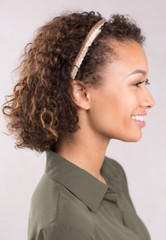 Leather Braided Headband with adjustable strap