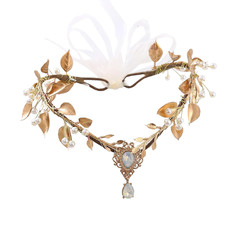 Fairy Flower Crown Even Headband Floral Headpiece Woodland Forest Circlet for Wo