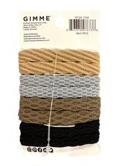 8pc Gimme Damage-Free Infinity Hair Bands Firm-Hold No Pulling, Dents or Breaks