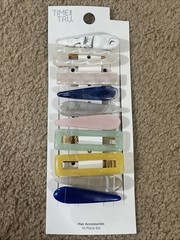 Time And Tru Hair Accessories Hair Clips 10Pc Barrettes Coastal Fall Multicolor